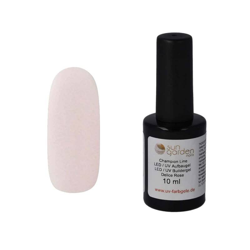 Sun Garden Nails 10ml UV Aufbaugel Delice Rose - Pinselflasche