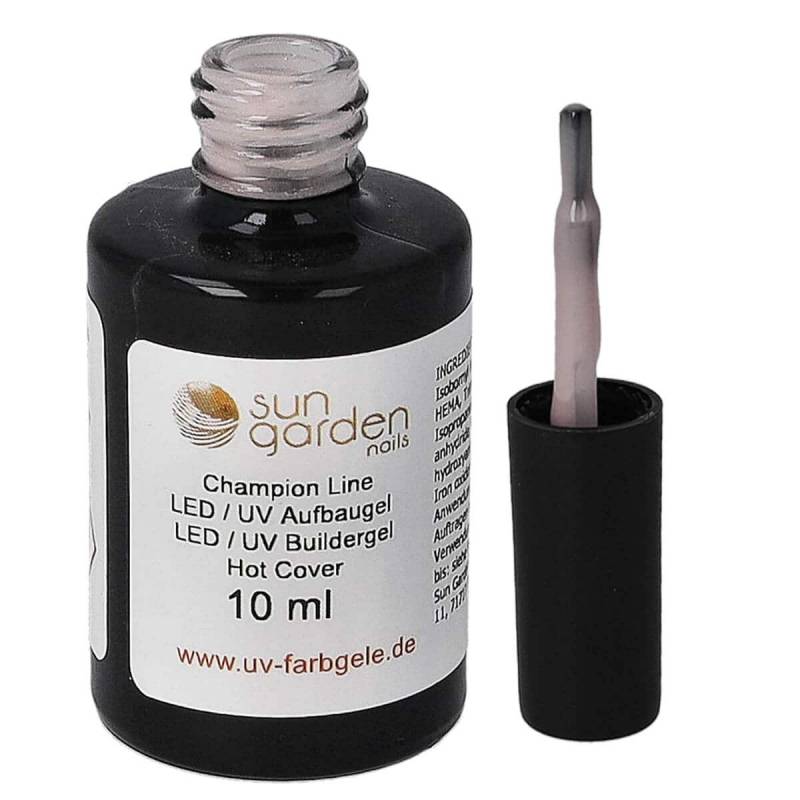 Sun Garden Nails 10ml UV Aufbaugel Hot Cover - Pinselflasche