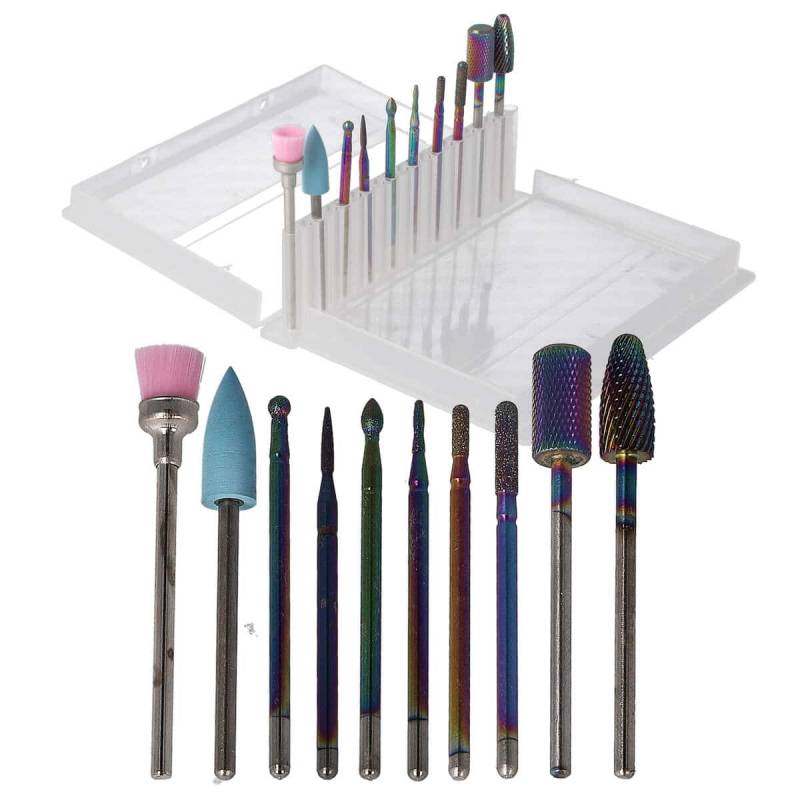 Sun Garden Nails 10tlg. Bit Set Nagel Fräser Aufsätze - Set 3