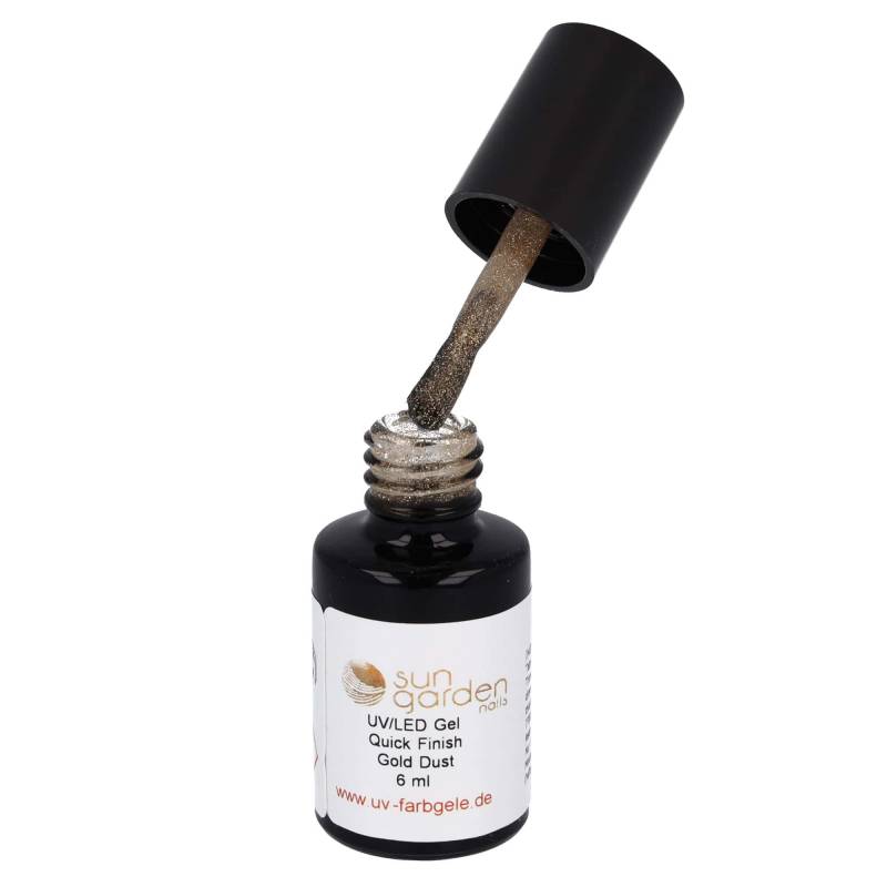 Sun Garden Nails 6ml UV Gel Quick Finish Pinselflasche - Gold Dust