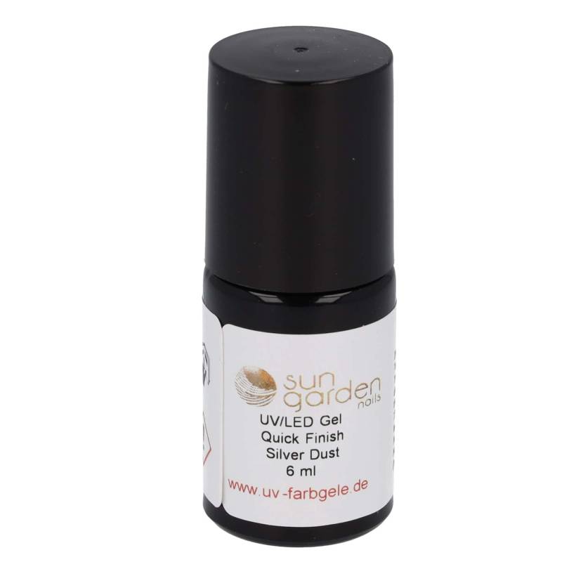 Sun Garden Nails 6ml UV Gel Quick Finish Pinselflasche - Silver Dust