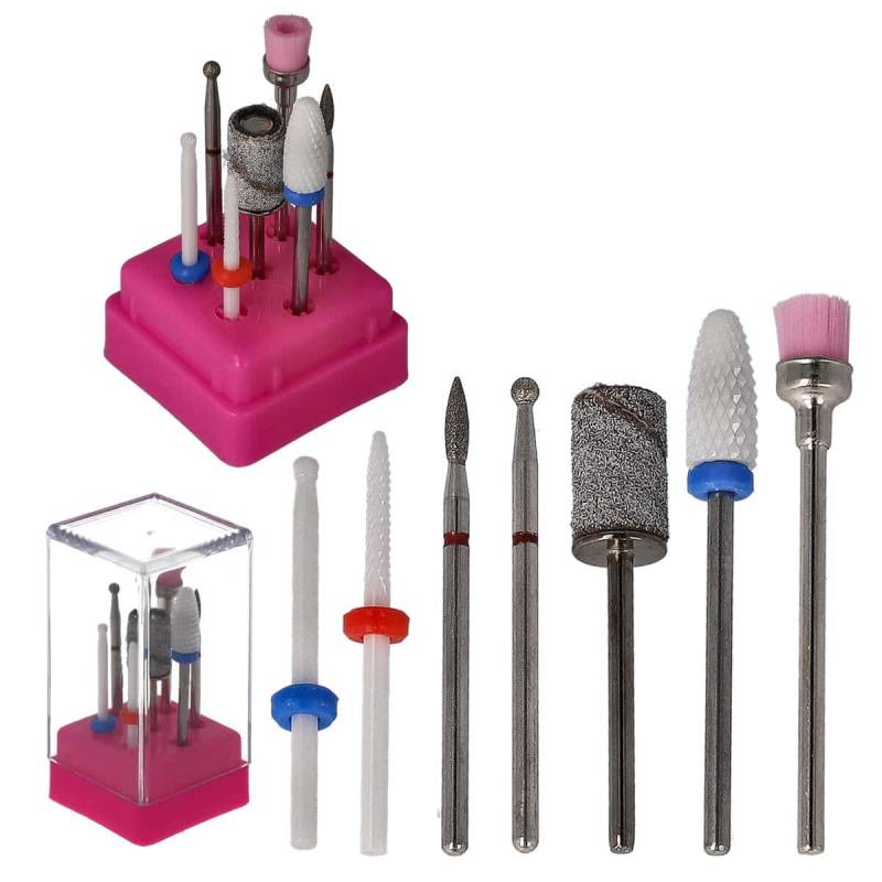 Sun Garden Nails 7tlg. Bit Set Nagel Fräser Aufsätze - Set 4