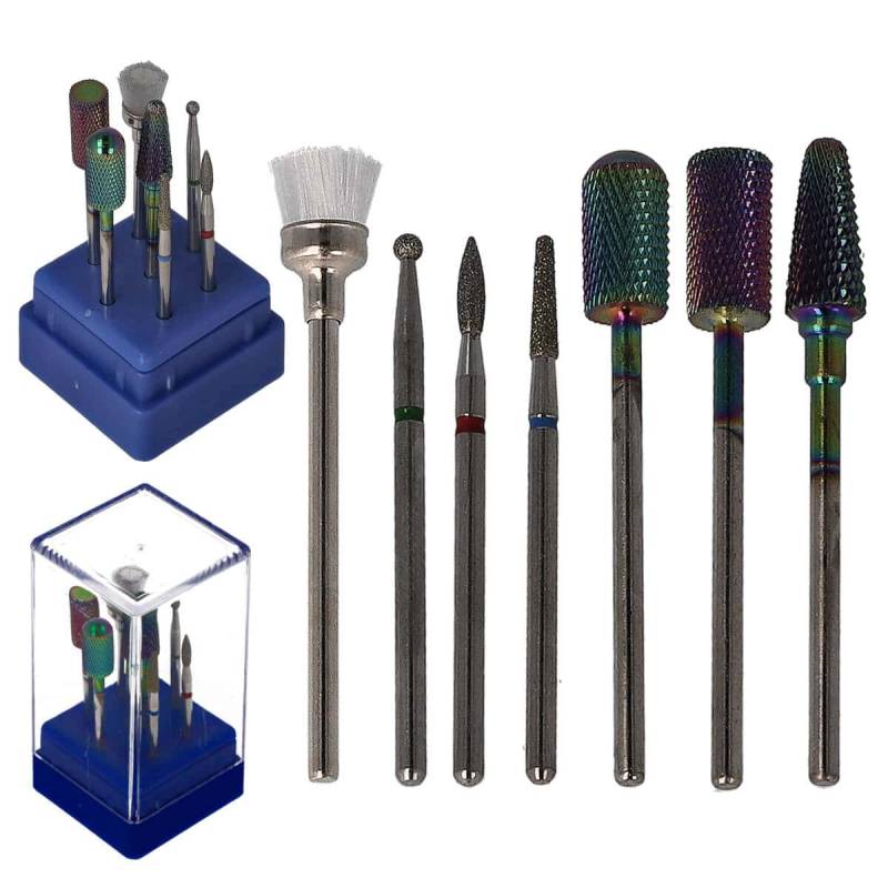 Sun Garden Nails 7tlg. Bit Set Nagel Fräser Aufsätze - Set 5