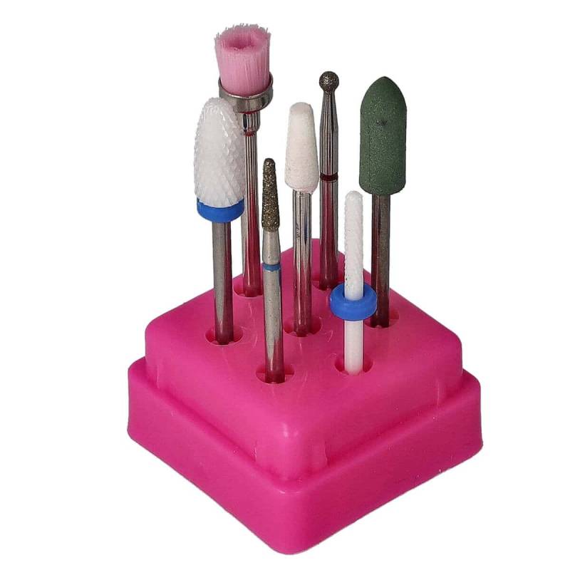 Sun Garden Nails 7tlg. Bit Set Nagel Fräser Aufsätze - Set 6