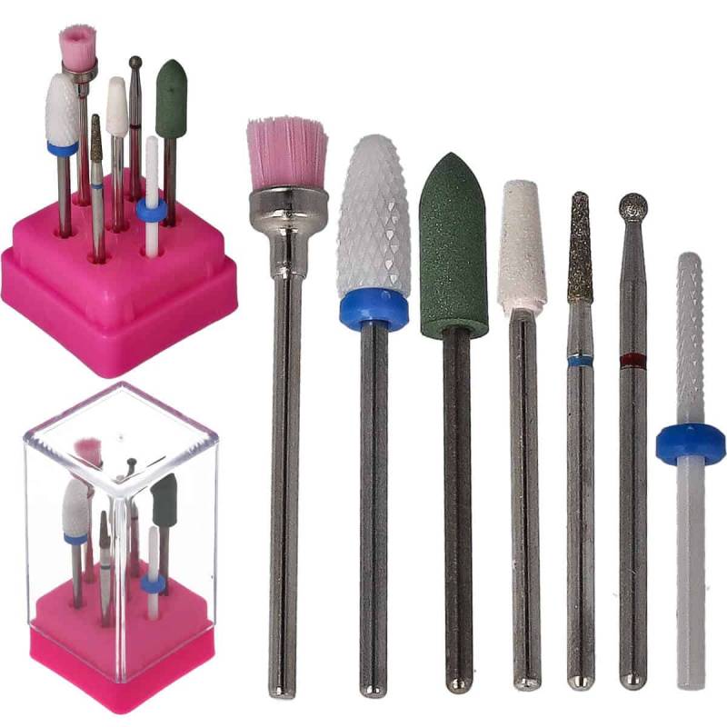 Sun Garden Nails 7tlg. Bit Set Nagel Fräser Aufsätze - Set 6