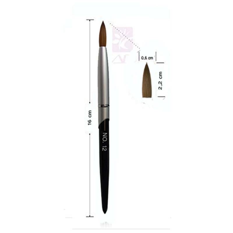 Sun Garden Nails Acrylpinsel Kolinsky Rotmarderhaar - Tropfenform Spitz