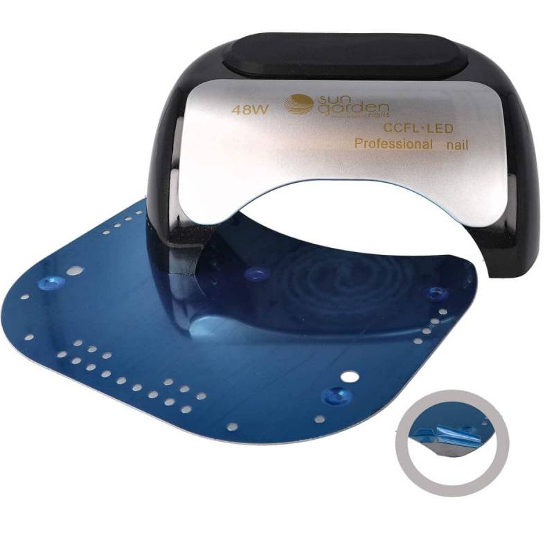 Sun Garden Nails CCFL-LED UV Lampe Für Nägel Mit Sensor, Timer Und Handauflage 48W - K18 Schwarz