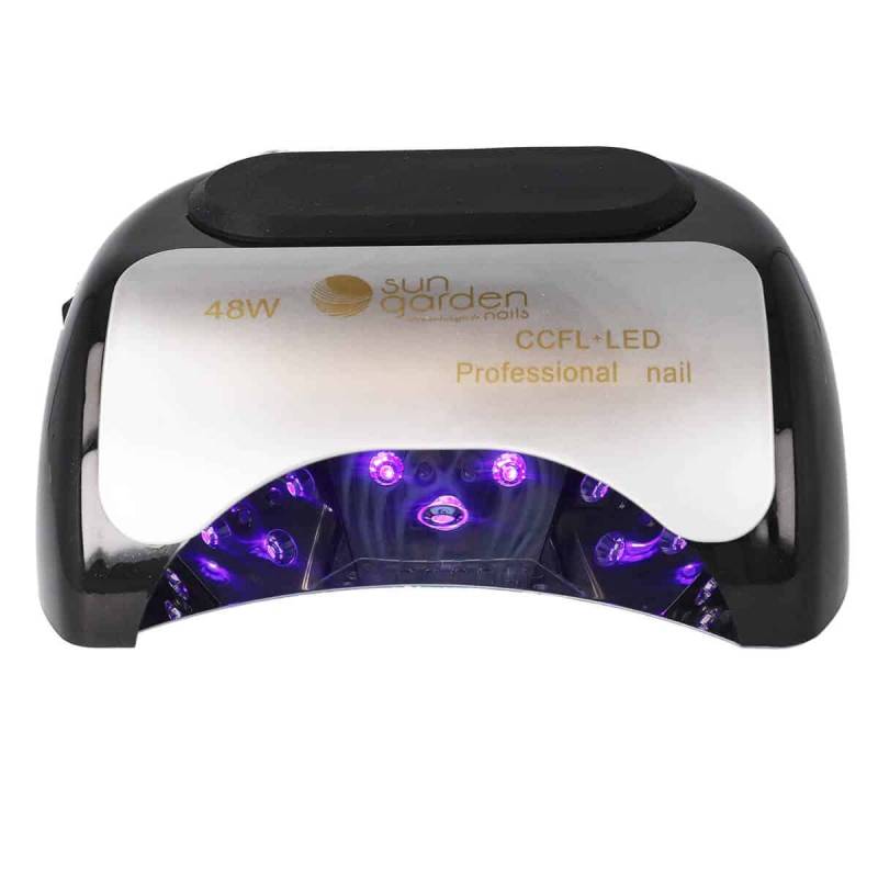 Sun Garden Nails CCFL-LED UV Lampe für Nägel mit Sensor, Timer und Handauflage 48W - K18 Schwarz