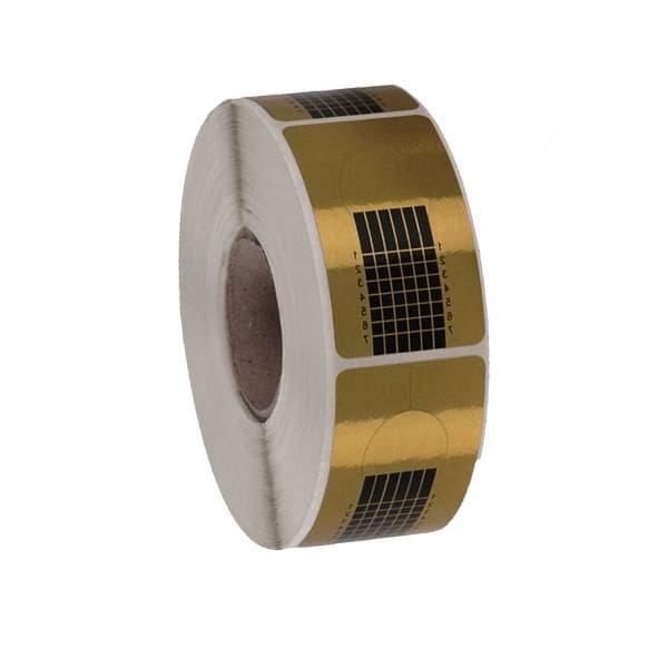 Sun Garden Nails Modellierschablonen Eckig Gold 500 Stück + Schablonen Spender
