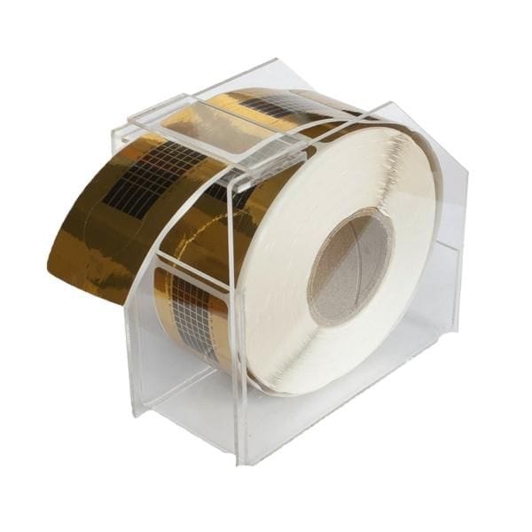 Sun Garden Nails Modellierschablonen eckig Gold 500 Stück + Schablonen Spender