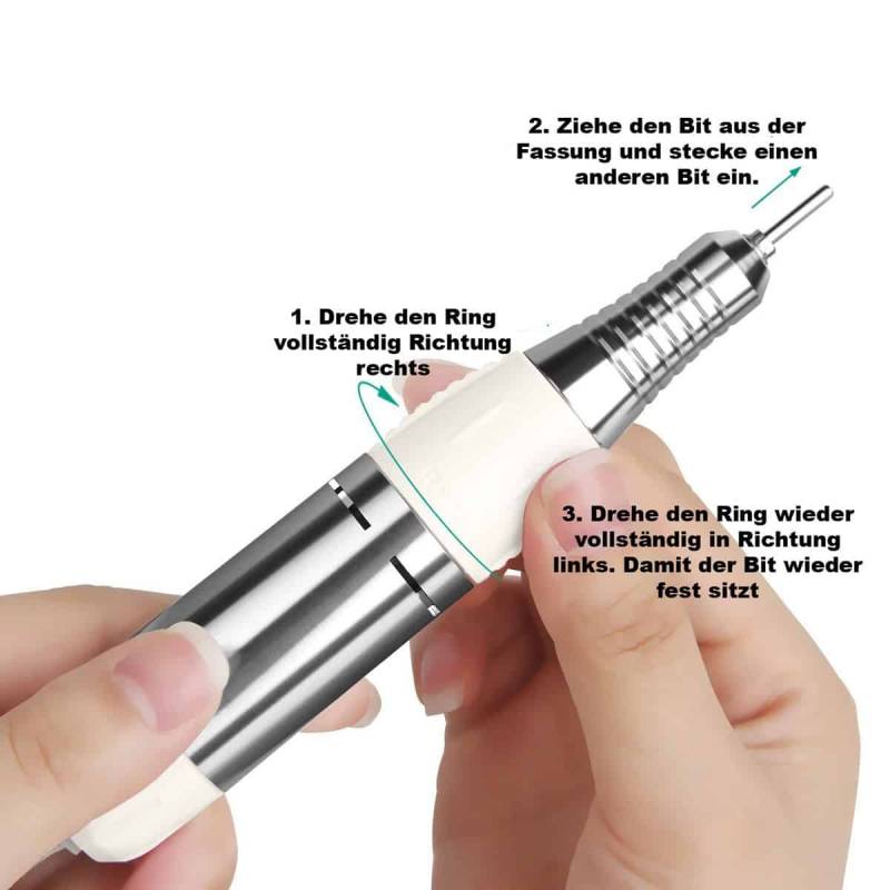 Sun Garden Nails Nagelfräser JD 200 Rosa - Nagelstudio Fräser