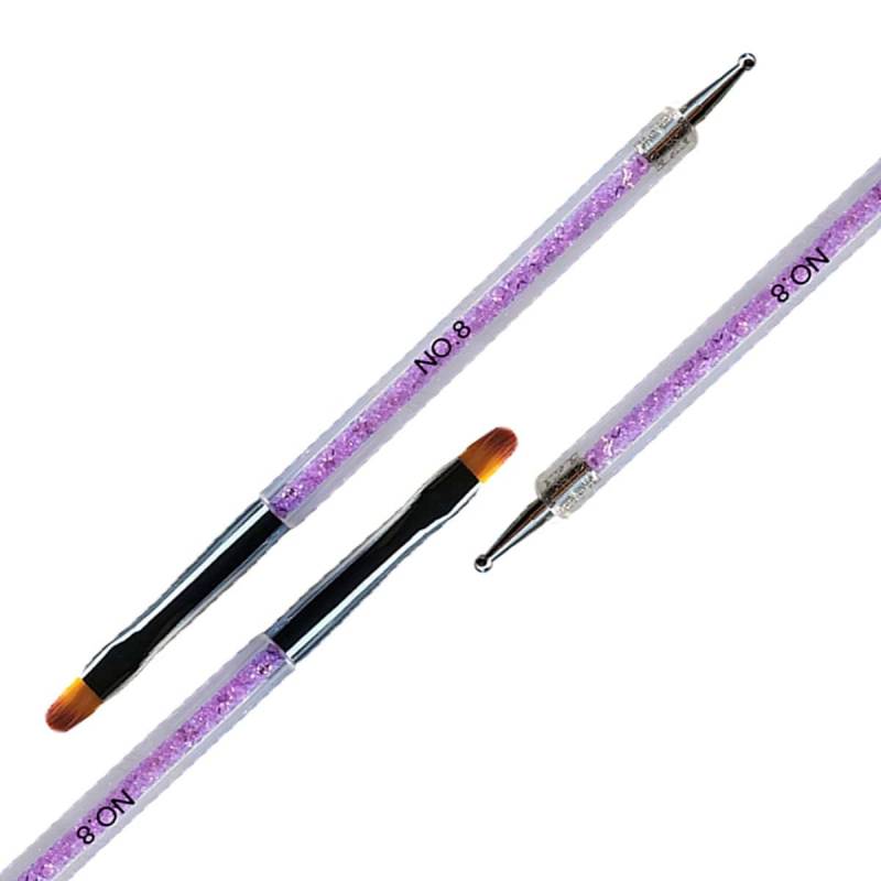 Sun Garden Nails Spot Swirl Dotting Tool & Gelpinsel Aus Rotmarderhaar - Rounded 2in1