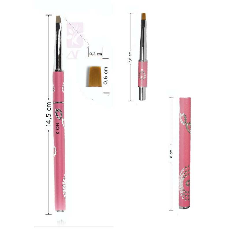 Sun Garden Nails Steckpinsel Gelpinsel Aus Echthaar - Square