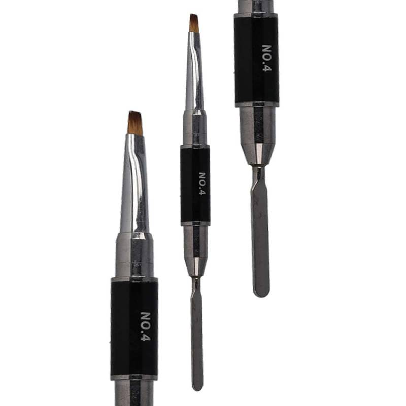 Sun Garden Nails Steckpinsel Spatel & Gelpinsel Aus Echthaar - Square 2in1