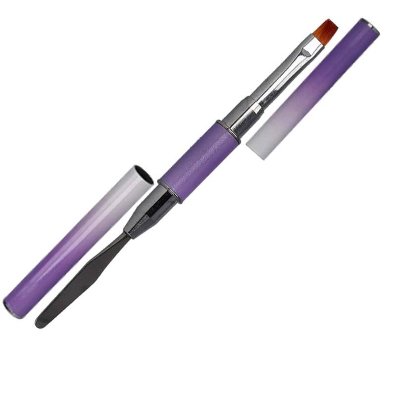 Sun Garden Nails Steckpinsel Spatel & Gelpinsel aus Kunsthaar - Square 2in1