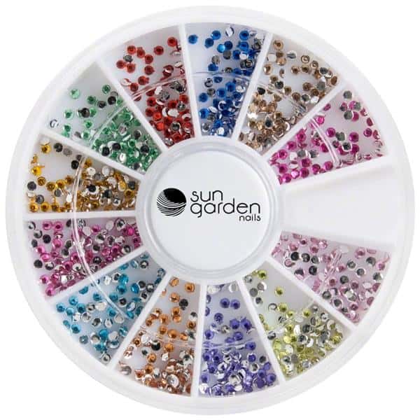 Sun Garden Nails Strasssteine Glitzer im Nailart Rondell - R63