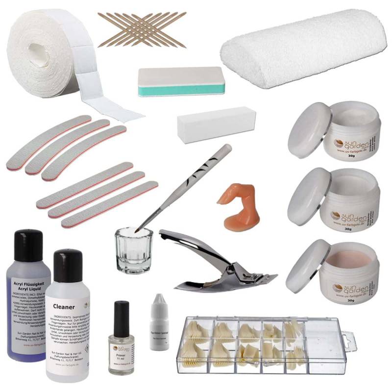 Sun Garden Nails Acryl Set Profi mit Handauflage