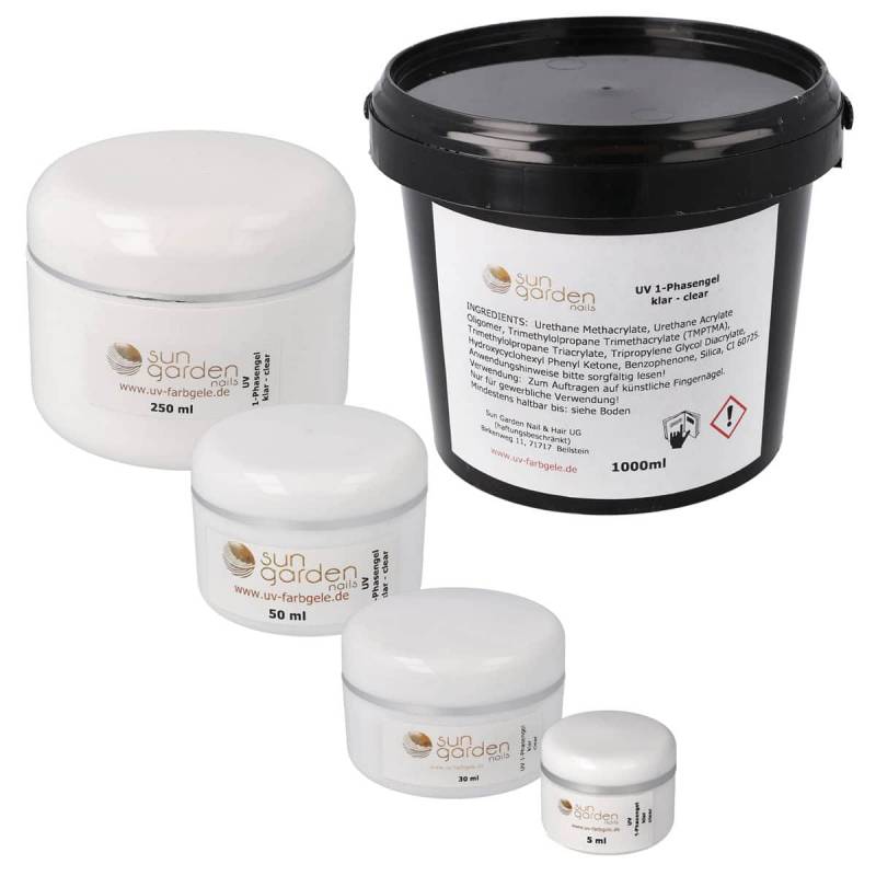 Sun Garden Nails UV 1-Phasengel Klar - Allrounder Gel