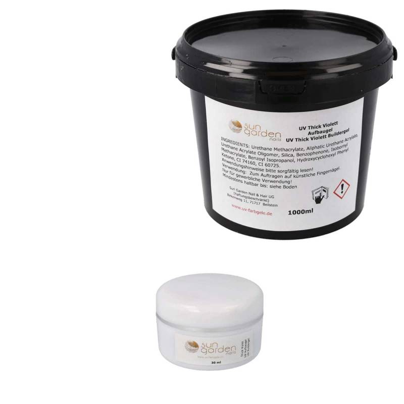 Sun Garden Nails UV Aufbaugel - Thick Violet Builder Gel - Gilbschutz