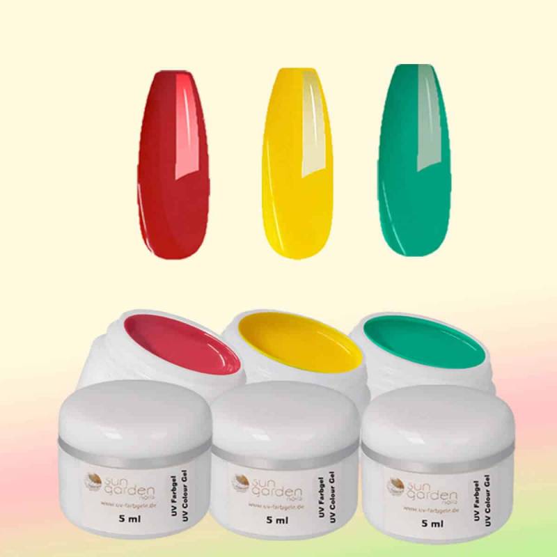 Sun Garden Nails UV Gel Starterset - FARBGELE - Nagelstudio Set