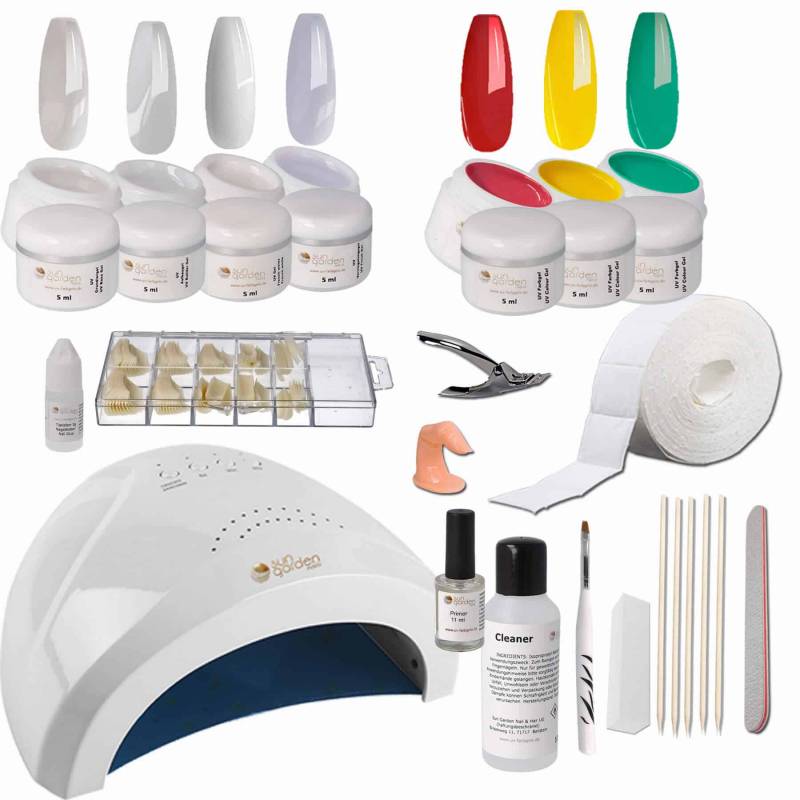 Sun Garden Nails UV Gel Starterset - FARBGELE - Nagelstudio Set