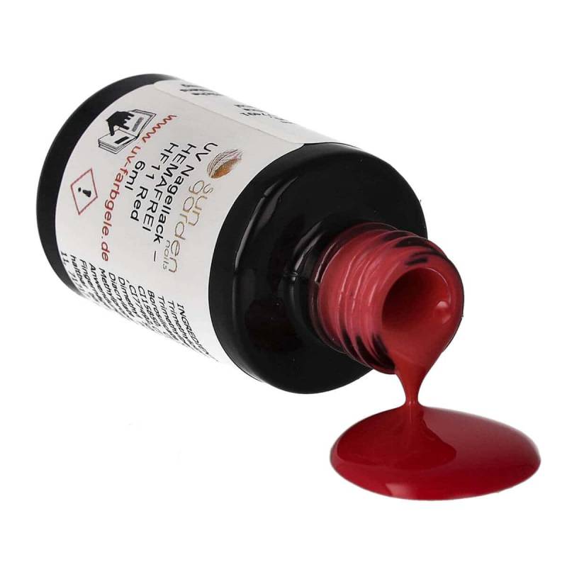 Sun Garden Nails UV Nagellack 6ml - HEMA-FREI - Rot Töne