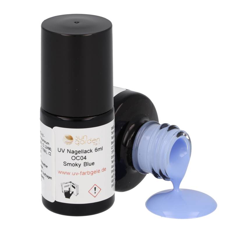 Sun Garden Nails UV Nagellack 6ml - One Coat Line - blau & braun Töne