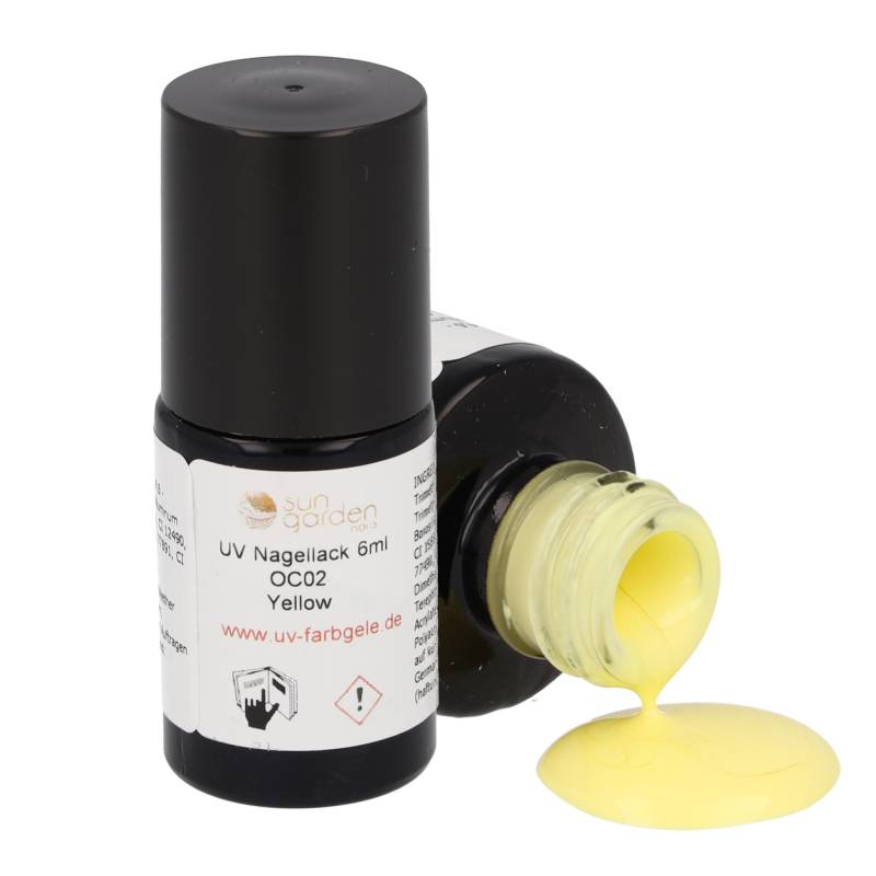 Sun Garden Nails UV Nagellack 6ml - One Coat Line - grün & gelb Töne