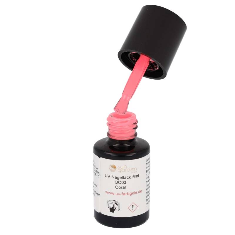 Sun Garden Nails UV Nagellack 6ml - One Coat Line - Rot & Orange Töne