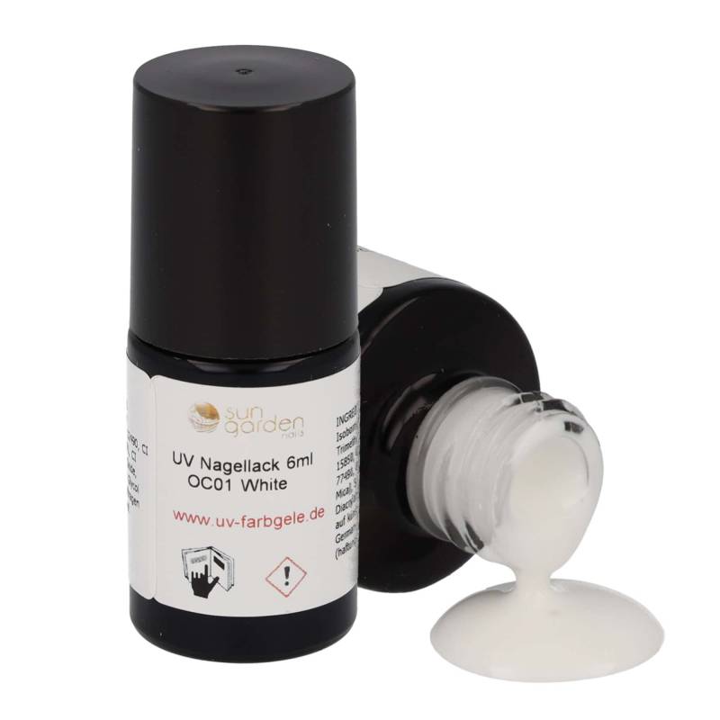 Sun Garden Nails UV Nagellack 6ml - One Coat Line - schwarz & weiß Töne