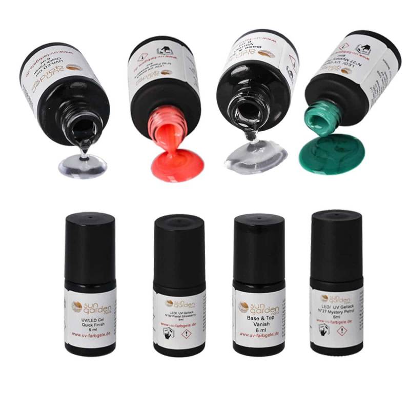 Sun Garden Nails UV Nagellack Gel Set + UV GERÄT Sun9s - Rosa