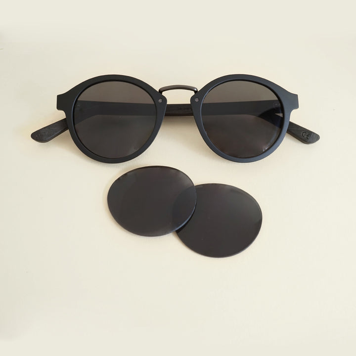 Take A Shot Ersatzgläser-Set für unsere Nox 2.0 Sonnenbrille - Grau getönt