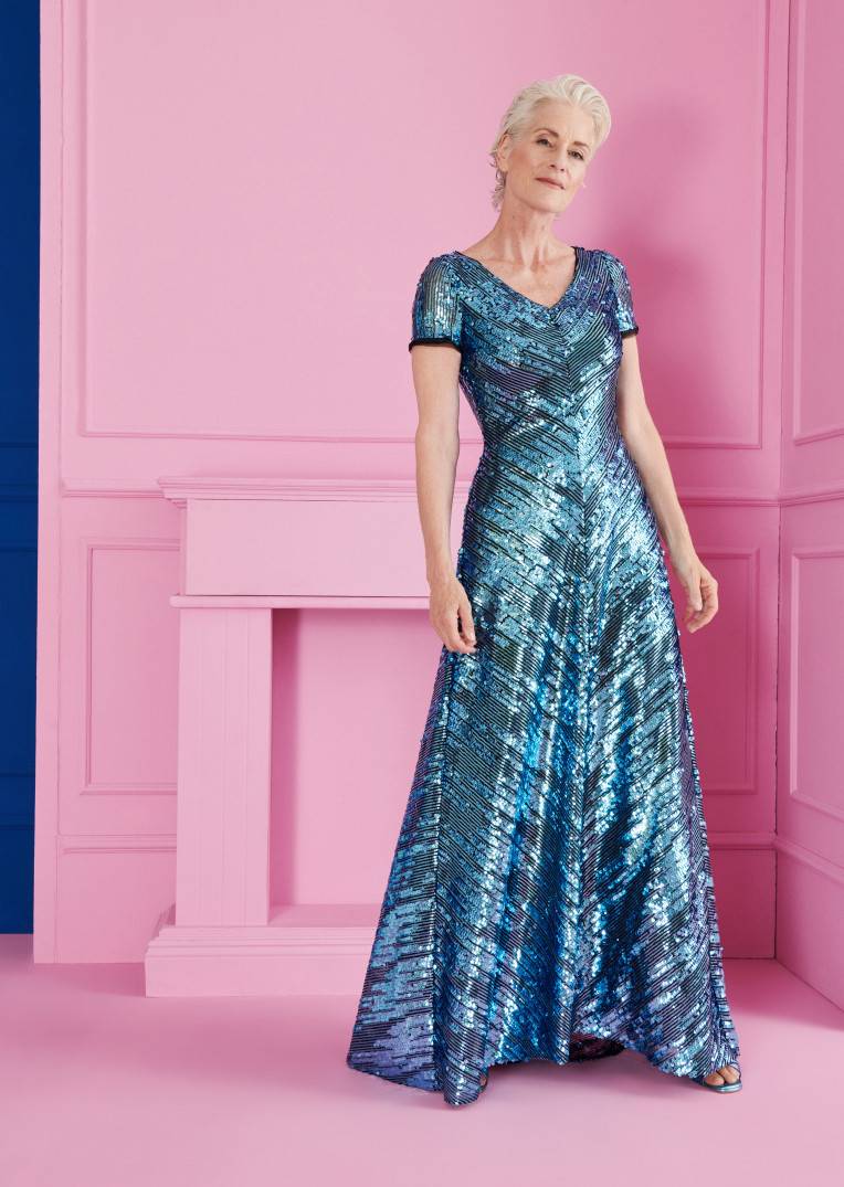 Talbot Runhof Abendkleid Lotion1