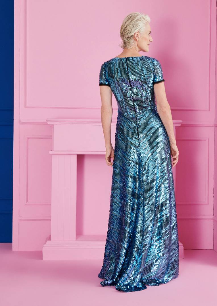 Talbot Runhof Abendkleid Lotion1