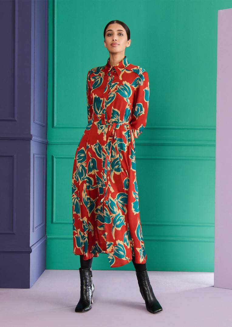 Talbot Runhof Midikleid Logout1