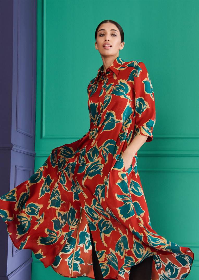 Talbot Runhof Midikleid Logout1