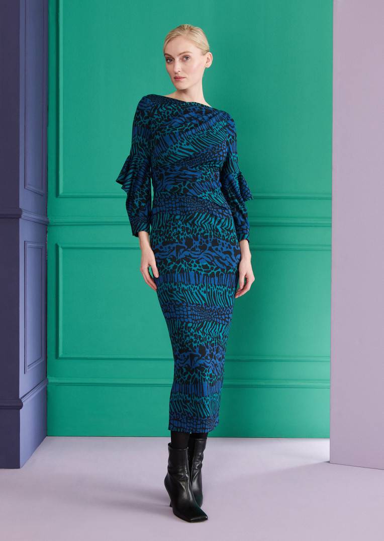 Talbot Runhof Midikleid Rosia3