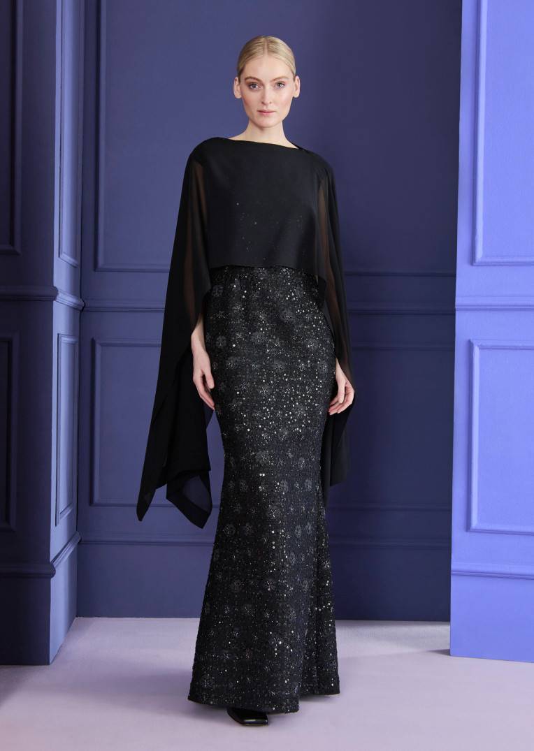 Talbot Runhof Poncho Cia1