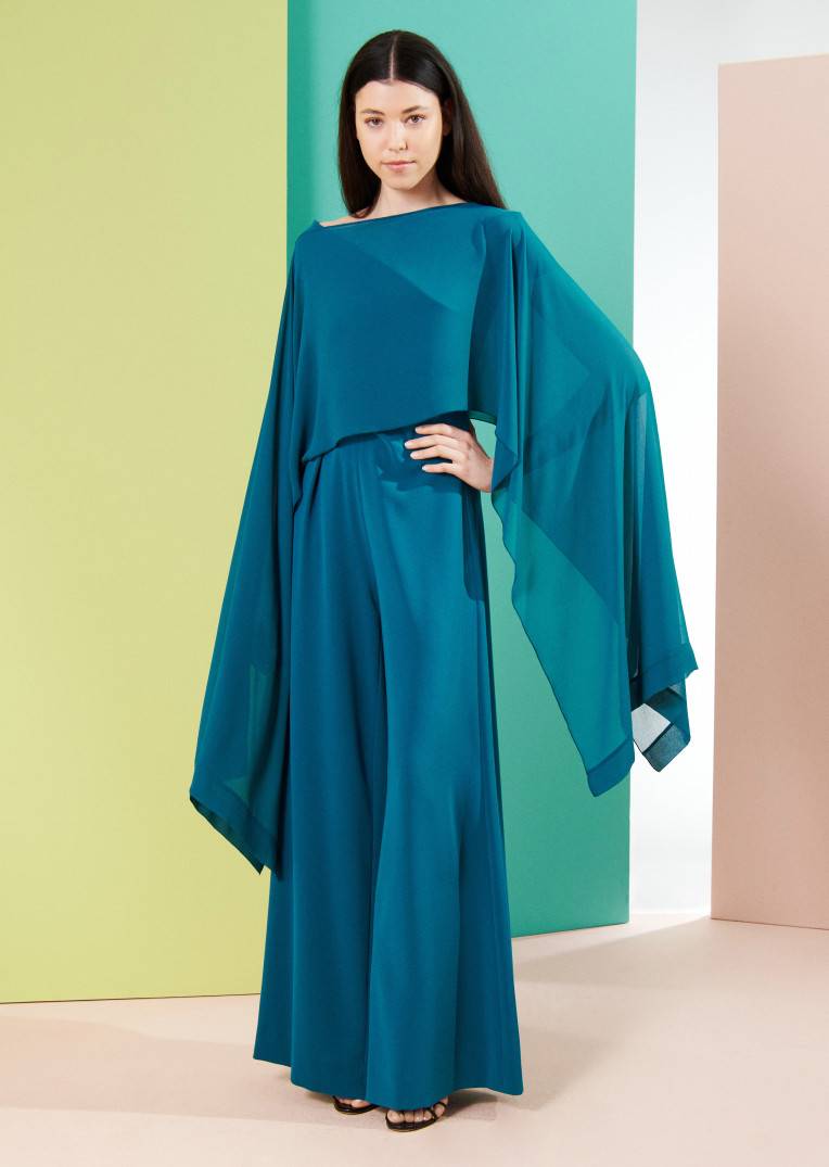 Talbot Runhof Poncho Cia1