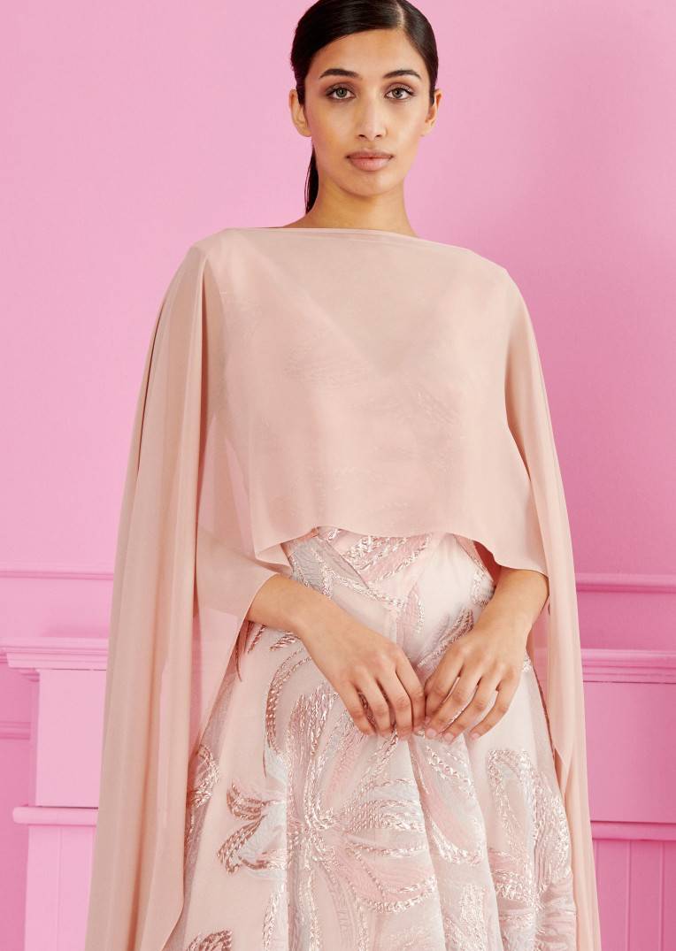 Talbot Runhof Poncho Cia1