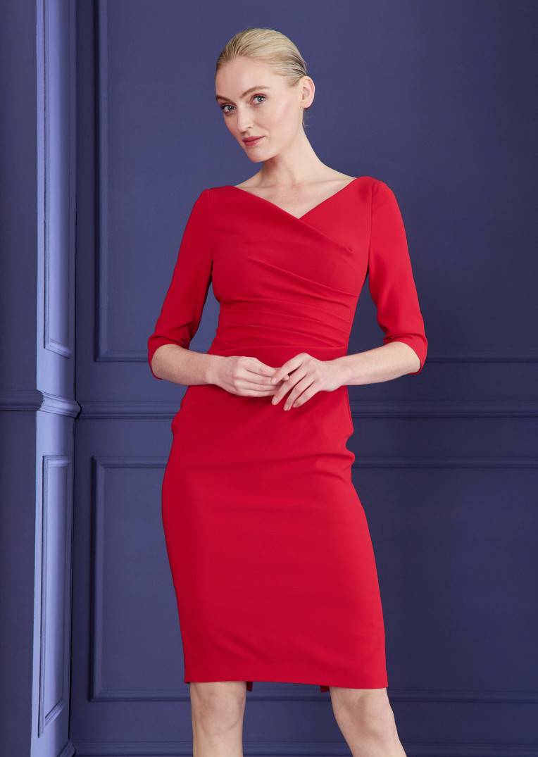 Talbot Runhof Tageskleid Komoe4