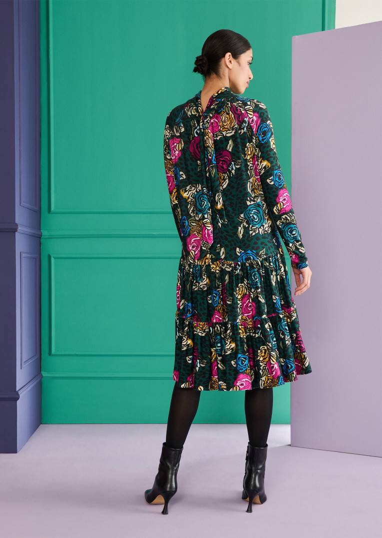 Talbot Runhof Tageskleid Moeva1