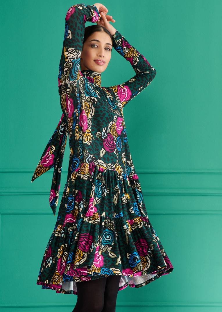 Talbot Runhof Tageskleid Moeva1