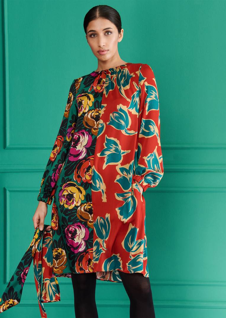 Talbot Runhof Tageskleid Morinit1