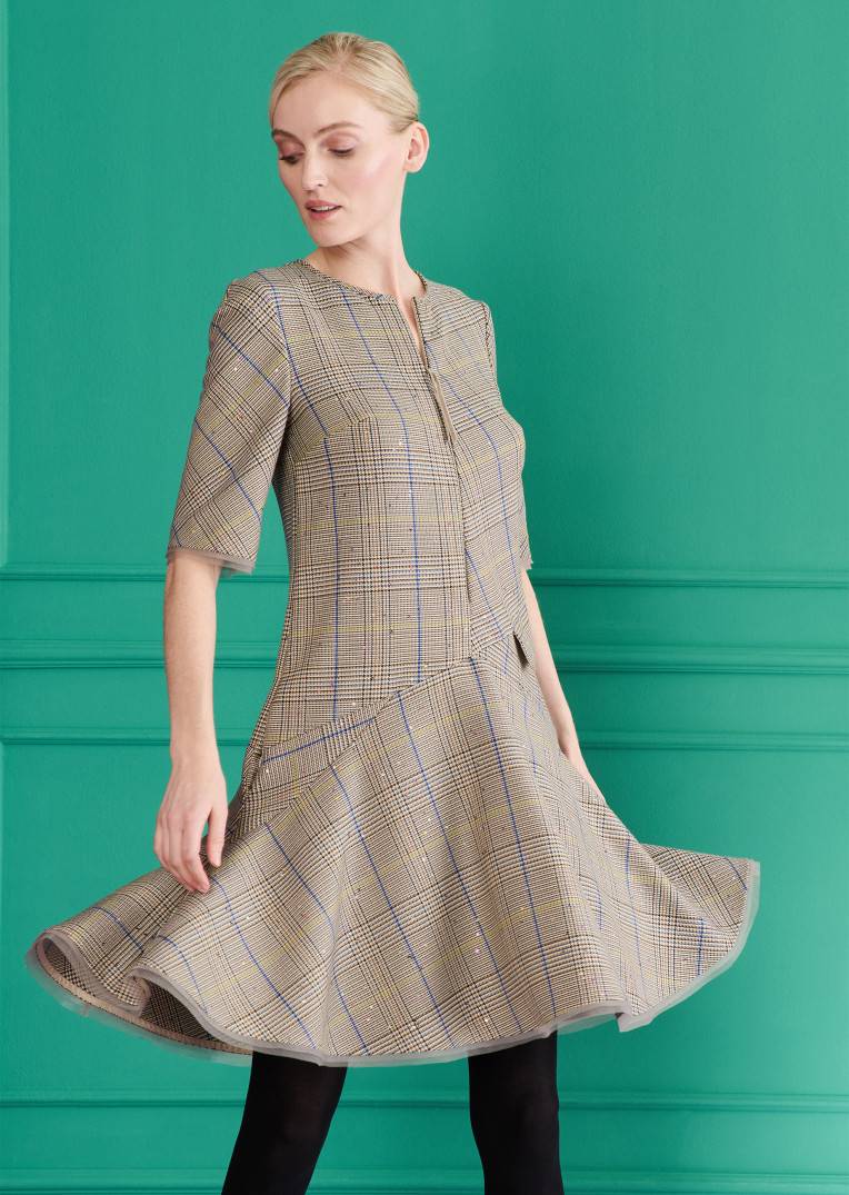 Talbot Runhof Tageskleid Tomodrin4