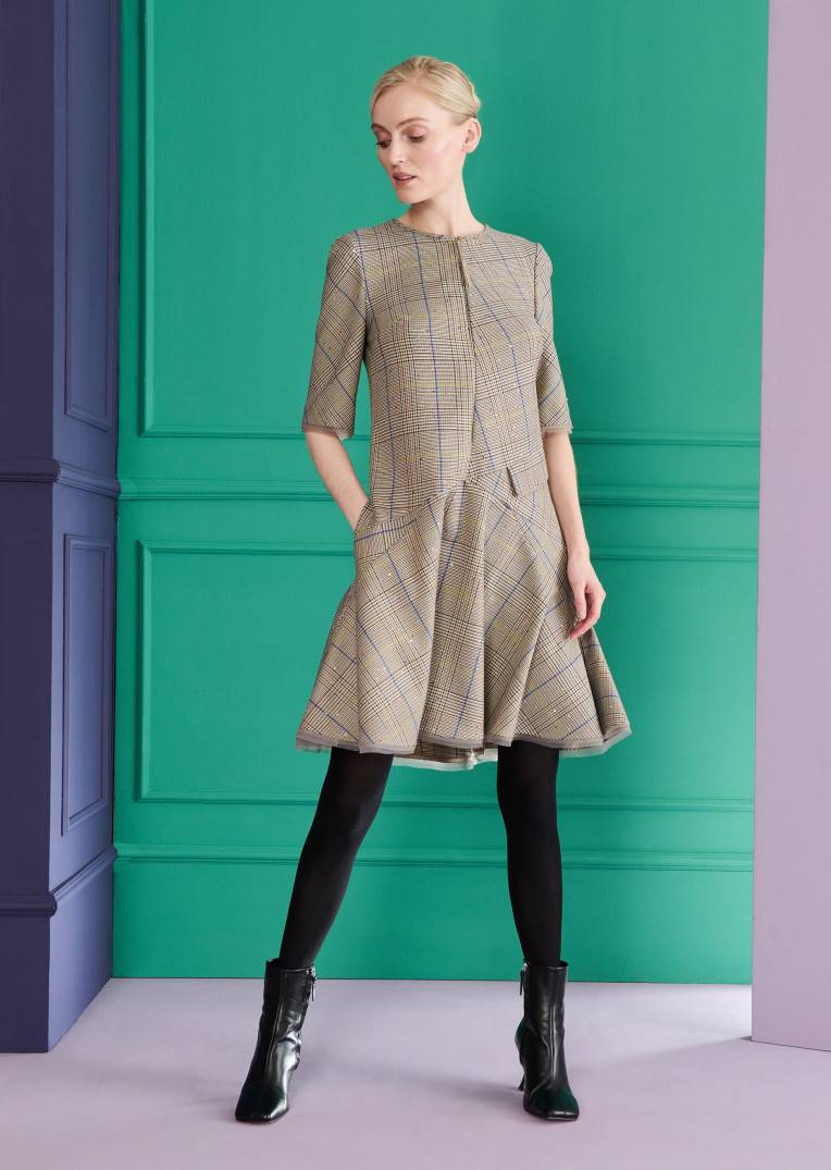 Talbot Runhof Tageskleid Tomodrin4