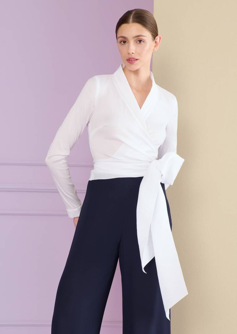 Talbot Runhof Wickelbluse Naxos1