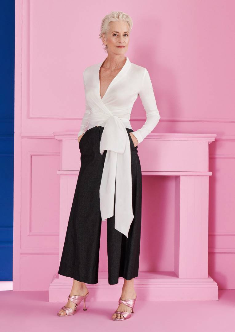 Talbot Runhof Wickelbluse Naxos1