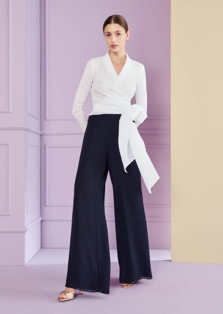 Talbot Runhof Wickelbluse Naxos1