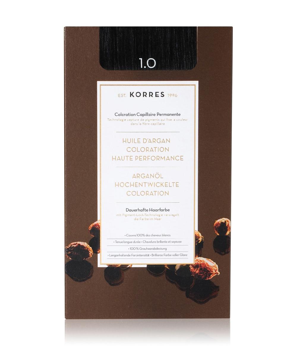 KORRES Arganöl Hochentwickelte Haarcoloration Black / Schwarz 1.0